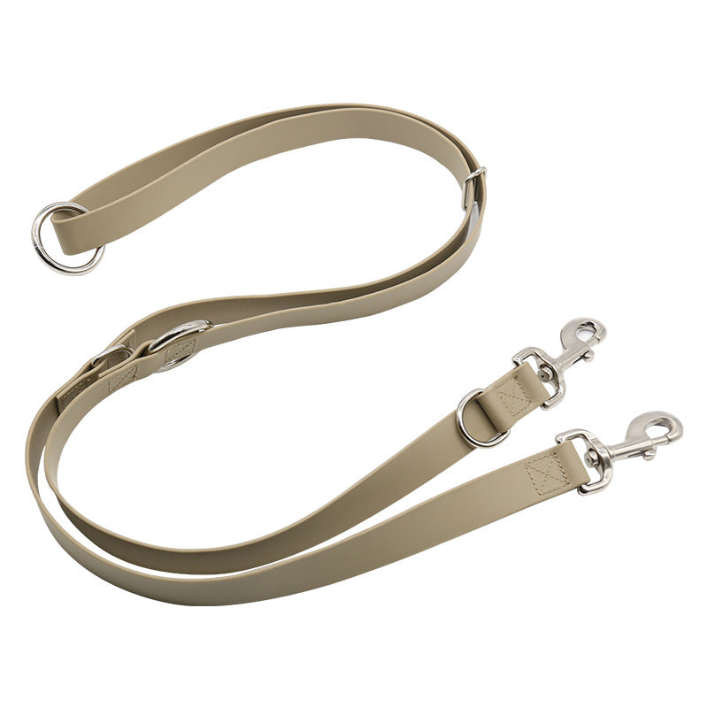 Waterproof multifunctional PVC dog leash in multiple colours for outdoor walking and training