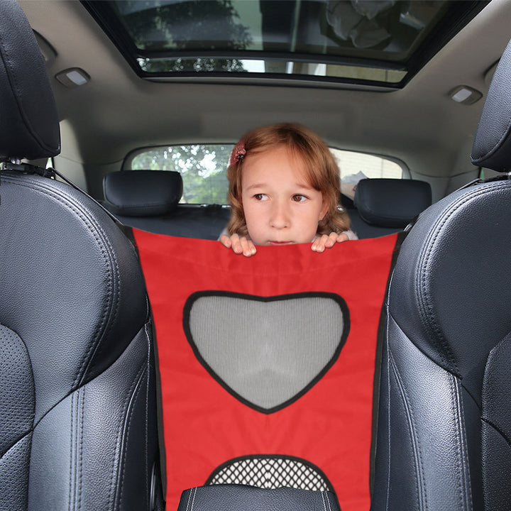 Cloth pet guardrail mesh net for dogs and cats in black and red