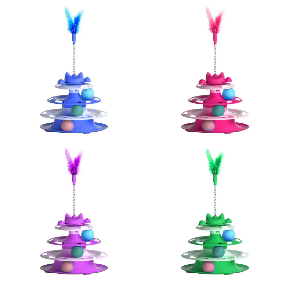 Lightweight Plastic Cat Toy Balls – Indoor Play Toys for Cats