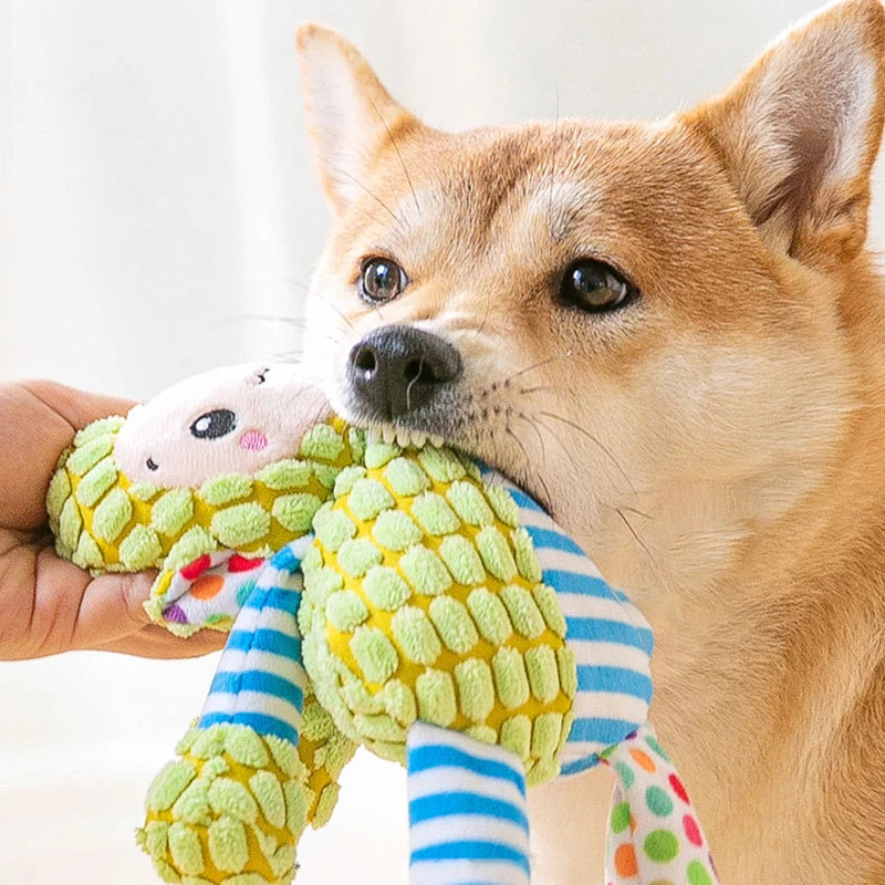 Ishiline Plush Squeaky Dog Toy – Soft Fleece Chew & Cuddle Toy