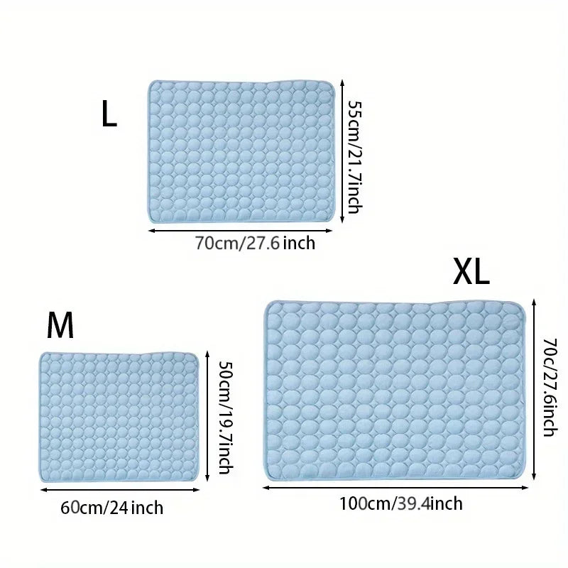Cooling Silk Dog Bed Mat – Soft Summer Pet Sleeping Pad