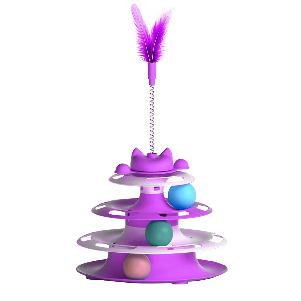 Lightweight Plastic Cat Toy Balls – Indoor Play Toys for Cats