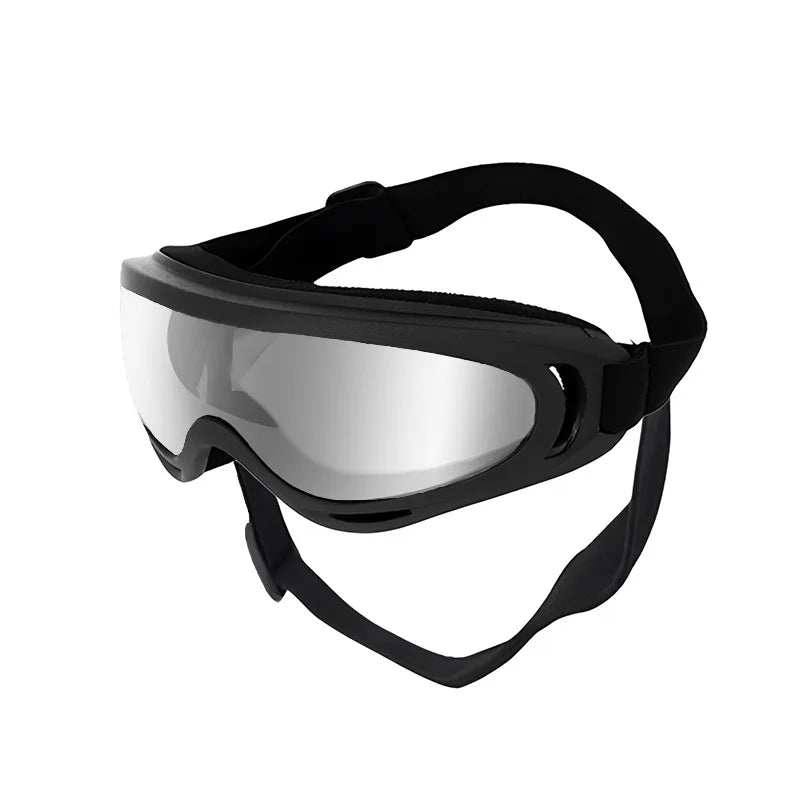 Adjustable Dog Goggles Sunglasses – Black Pet Eye Protection for Dogs