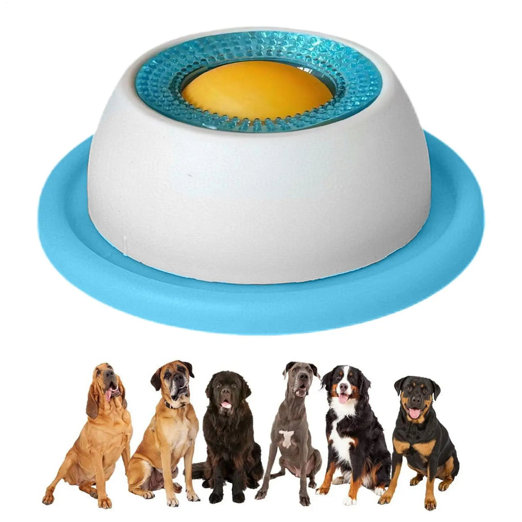 Slow feed dog bowl for dogs, puppies and cats – healthy plastic pet feeding bowl