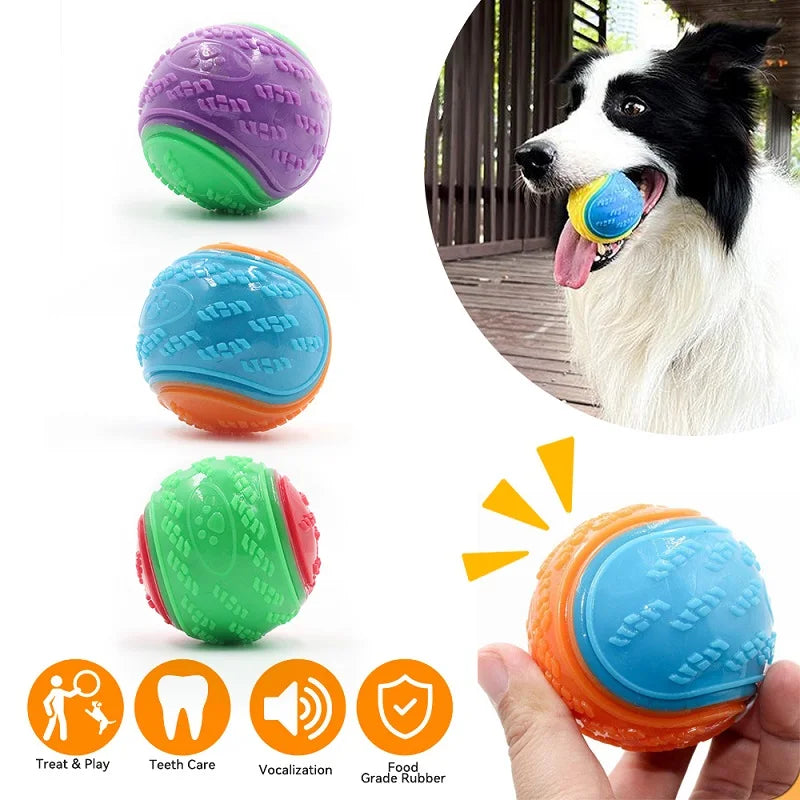 TPR Dog Ball Toy for Fetch, Chewing & Interactive Play