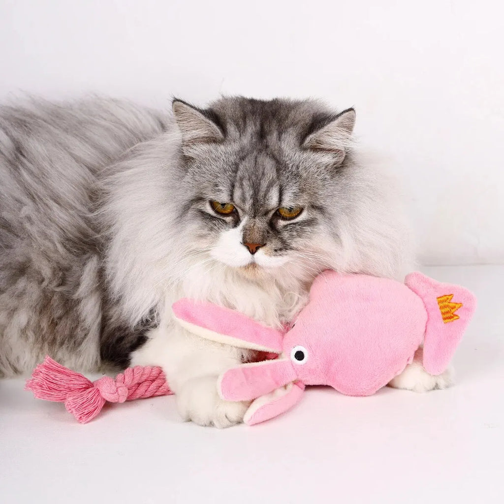 Soft Fleece Dog Chew Toy for Gentle Play