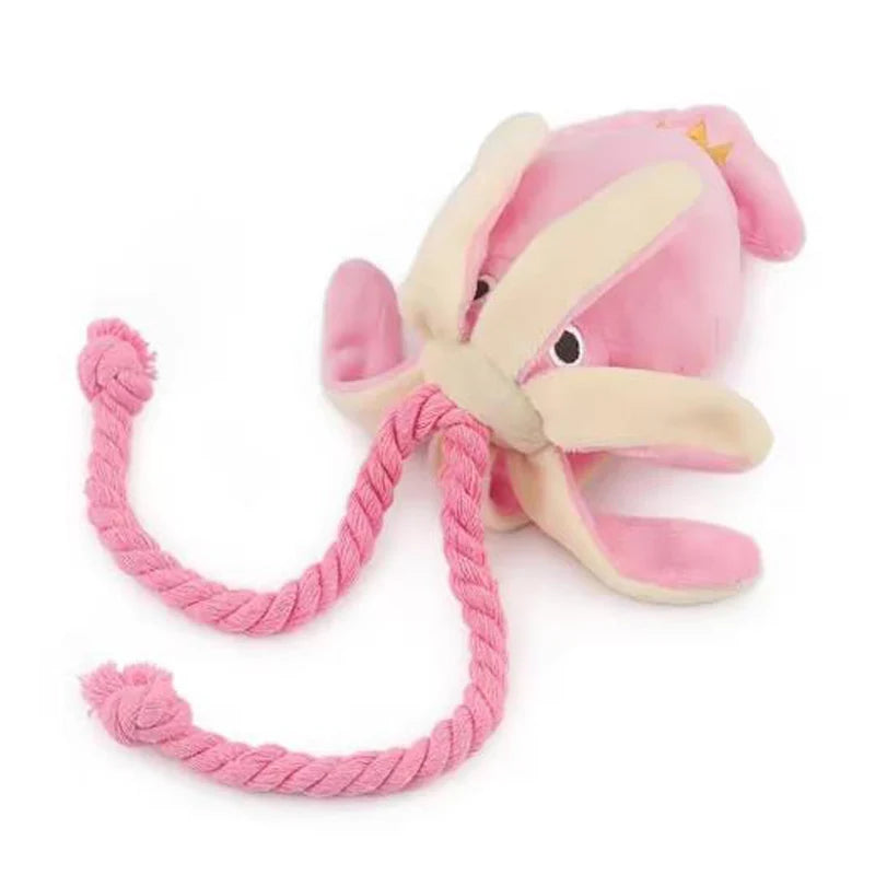 Soft Fleece Dog Chew Toy for Gentle Play