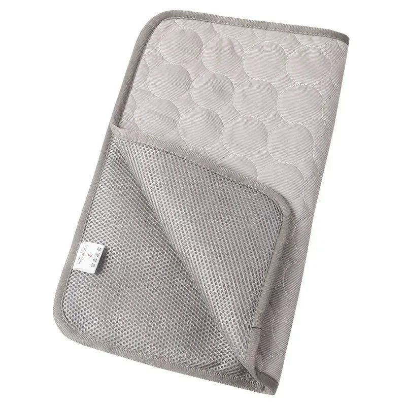 Cooling Silk Dog Bed Mat – Soft Summer Pet Sleeping Pad