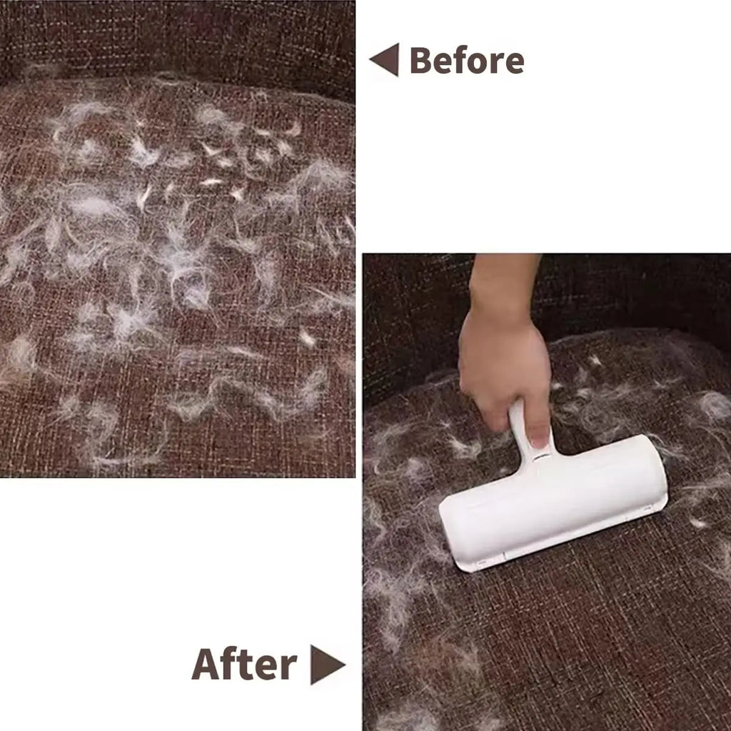 Self-Cleaning Pet Hair Remover Roller for Dogs & Cats – Manual Fur Remover for Furniture