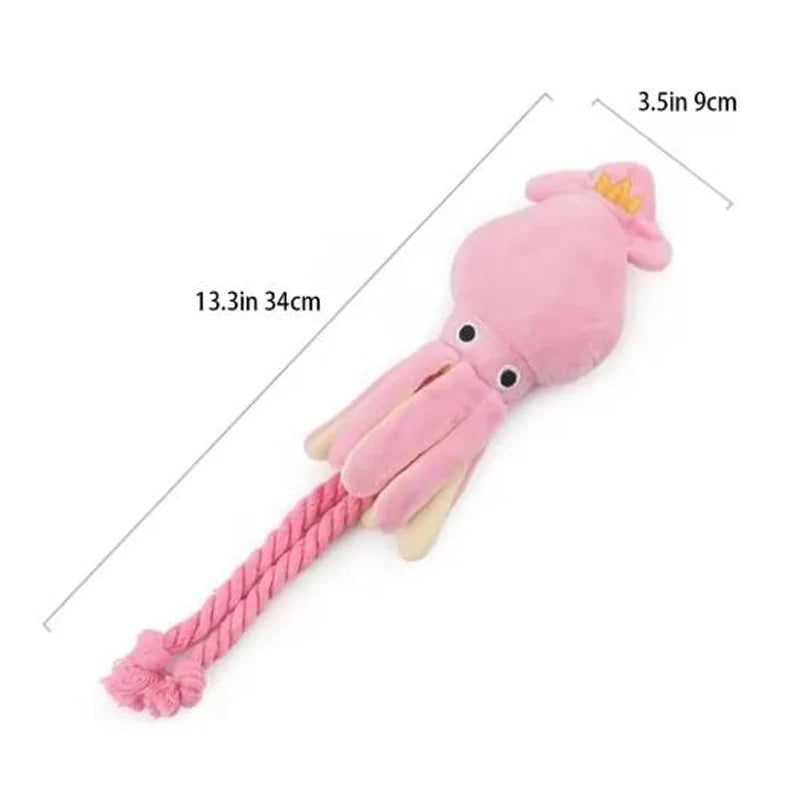 Soft Fleece Dog Chew Toy for Gentle Play
