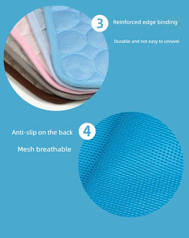 Cooling Silk Dog Bed Mat – Soft Summer Pet Sleeping Pad