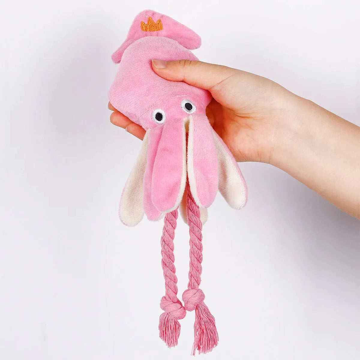 Soft Fleece Dog Chew Toy for Gentle Play