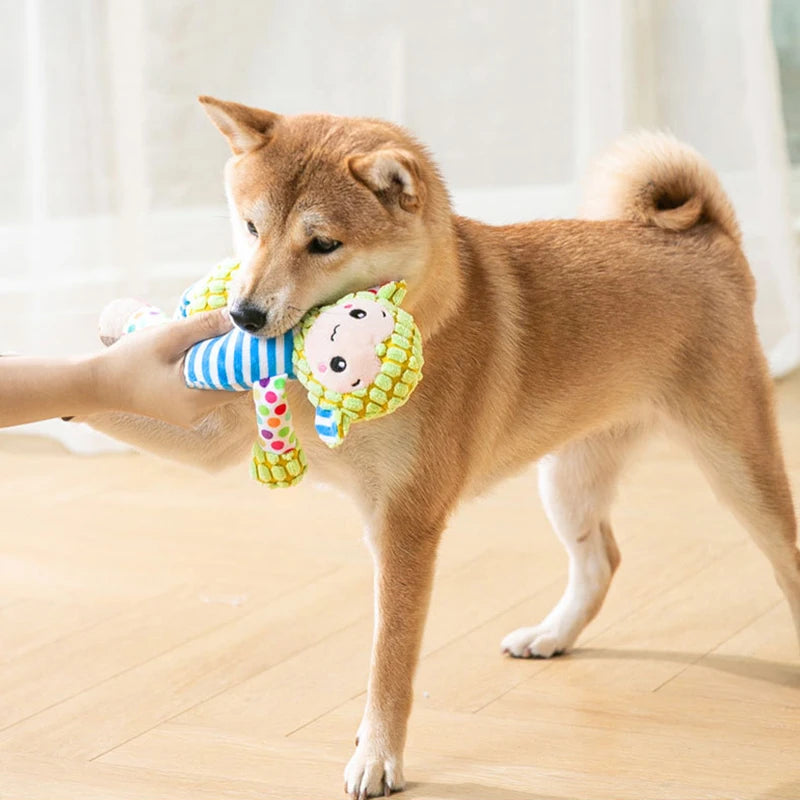 Ishiline Plush Squeaky Dog Toy – Soft Fleece Chew & Cuddle Toy