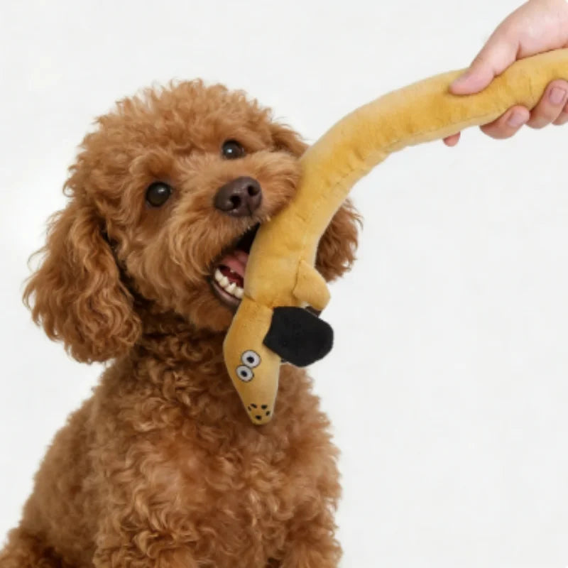 Plush Dog Toy for Aggressive Chewers – Soft Fleece Squeaky Toy for Dog