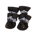 Waterproof PU Dog Shoes with Non-Slip Rubber Sole – Set of 4