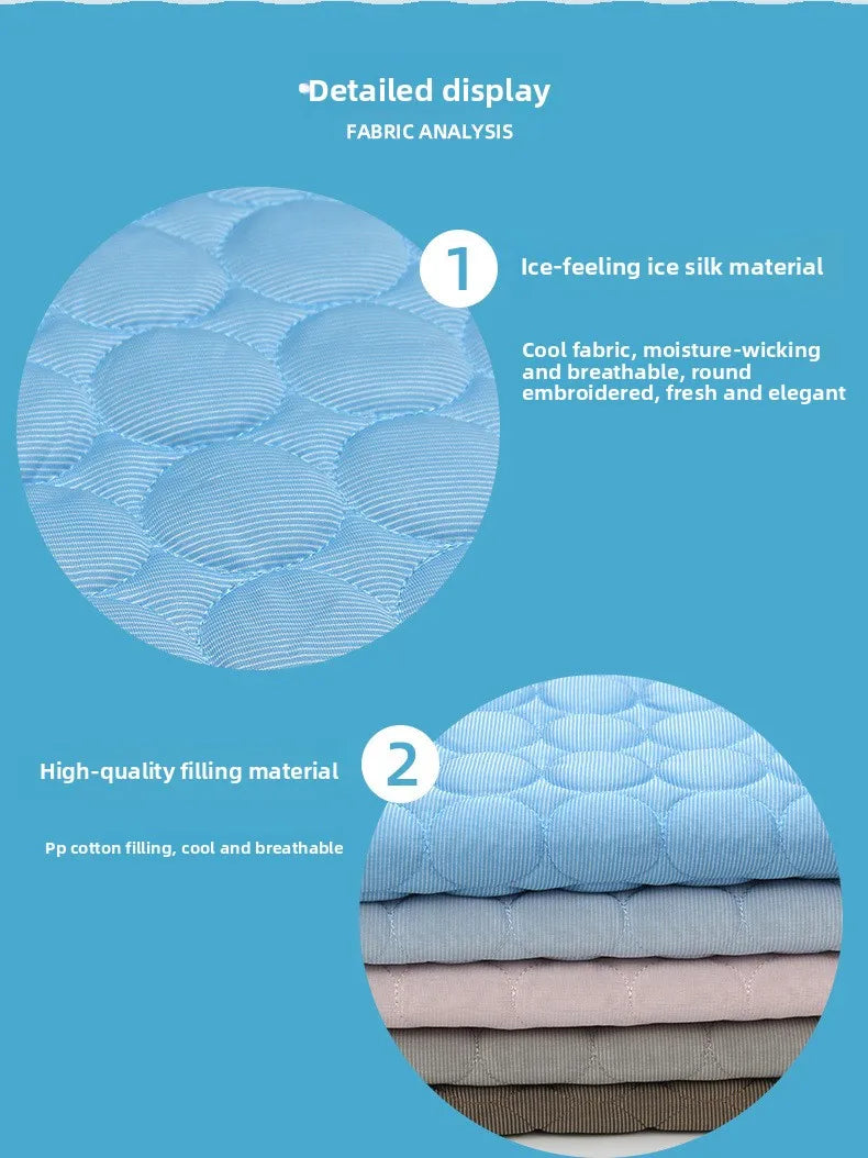 Cooling Silk Dog Bed Mat – Soft Summer Pet Sleeping Pad