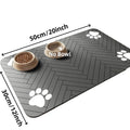 Quick-Dry Waterproof Pet Feeding Mat with Rubber Backing