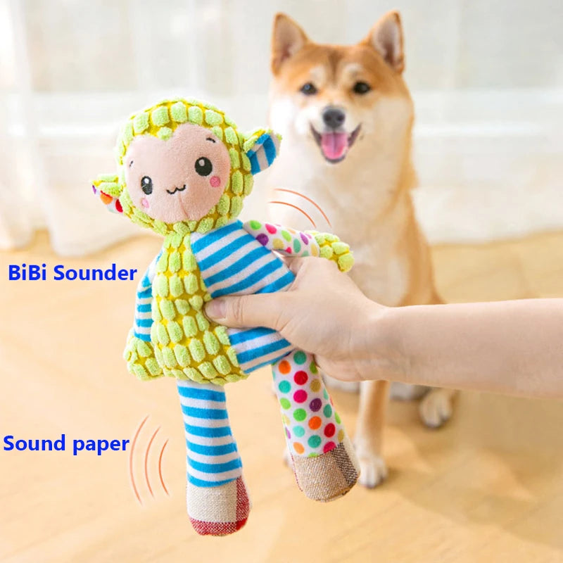 Ishiline Plush Squeaky Dog Toy – Soft Fleece Chew & Cuddle Toy