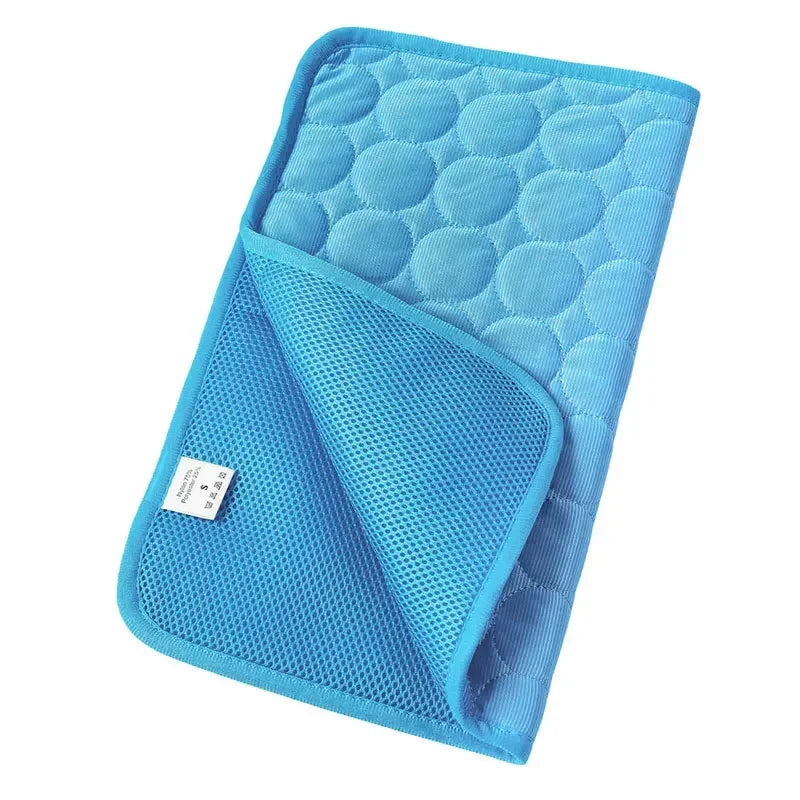 Cooling Silk Dog Bed Mat – Soft Summer Pet Sleeping Pad