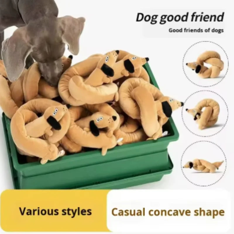 Plush Dog Toy for Aggressive Chewers – Soft Fleece Squeaky Toy for Dog