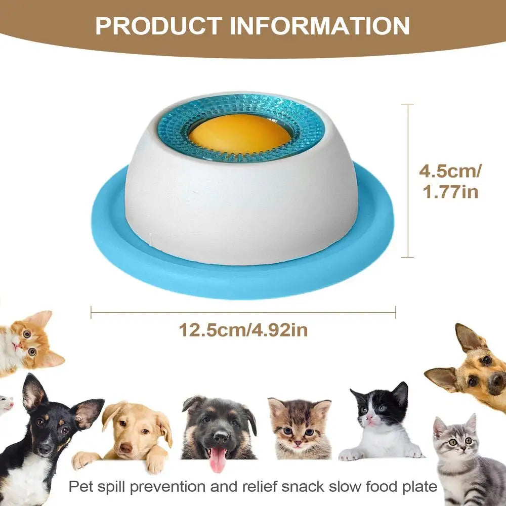 Slow Feed Dog Bowl – Healthy Plastic Feeding Bowl for Dogs, Cats & Puppies